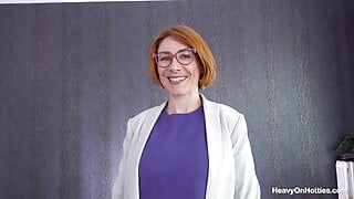 Ginger Nympho Julie Holly Gets a Facial