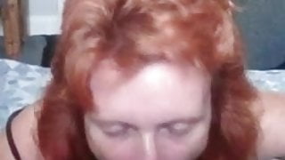 Redhead blowjob