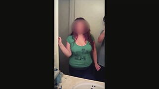 St Pat’s Day Big Tit PAWG Redhead BJ gets cum all over her tits